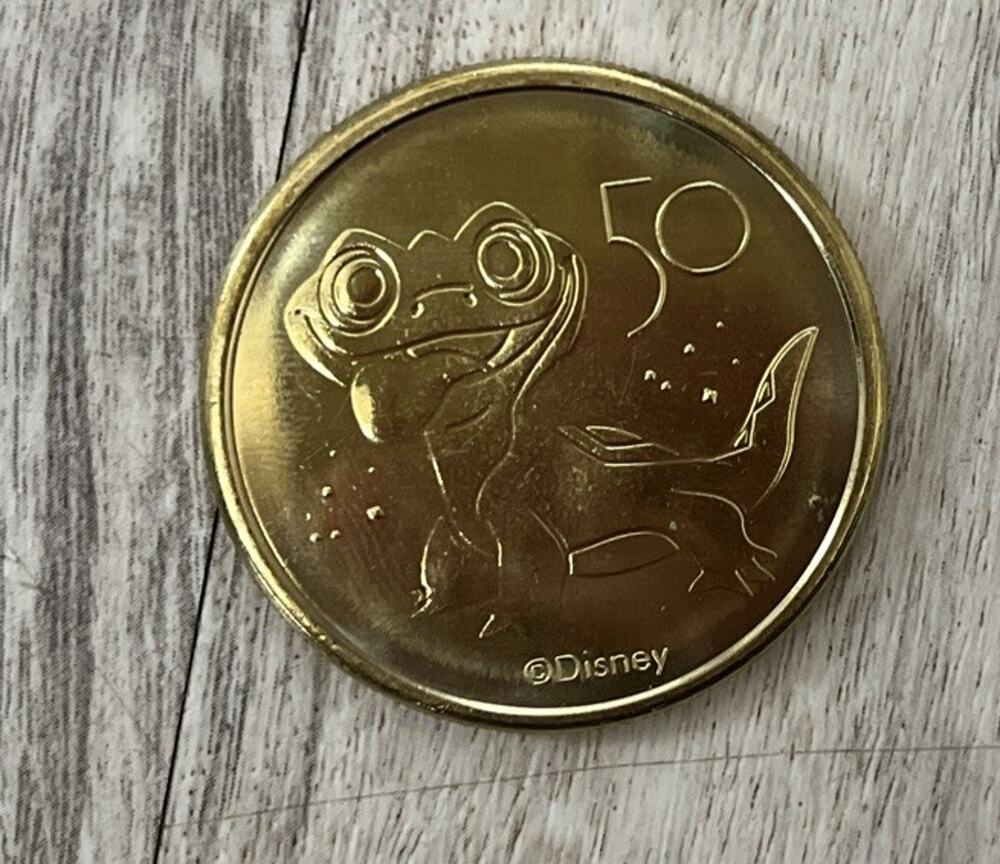 2021 Walt Disney World 50th Anniversary Metal Medallion Coin Bruni Frozen II
